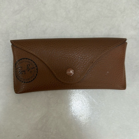 Ray-Ban Accessories - Ray Ban Brown Sunglasses Case Eye Glasses Protective Holder Snap Close Luxottica